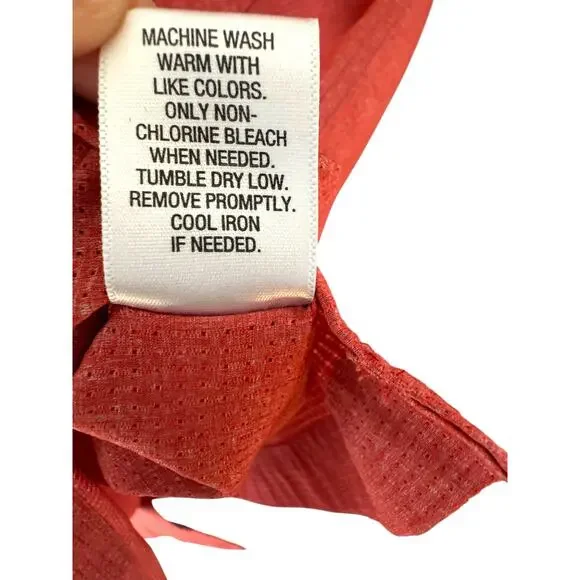 Croft & Barrow quick dry red bottom down shirt Large - Picture 2 of 6